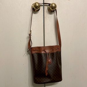 Pre-loved Celine Macadam Pattern Bucket Drawstring Bag